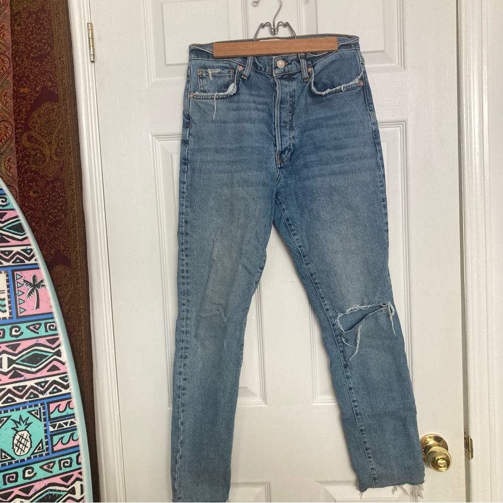 We the free buttons up Jeans Free People